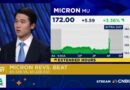 Micron beats on earnings as company sales rise 46% on AI boom