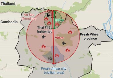 Cambodia accuses Thailand of air strikes deep inside its territory