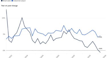 China economy weakens further in May as retail sales post first drop in over three years