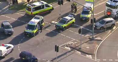 Three people fighting for life after highway crash