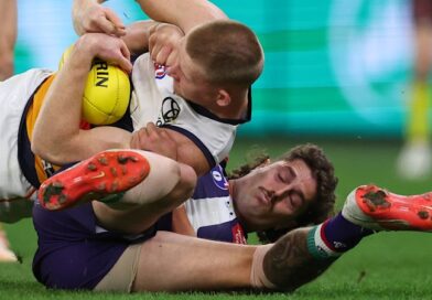 AFL LIVE: ‘Flagmantle’ too good in fightback victory over Crows as top-six spots open up