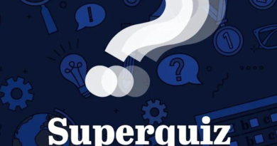 Superquiz, Monday, August 31