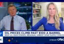 Oil prices fall after double-digit weekly gains above $100