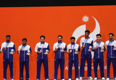 (SP)JAPAN-ICHINOMIYA-ASIAN GAMES-BADMINTON-MEN’S TEAM-AWARDING CEREMONY (SP)JAPAN-ICHINOMIYA-ASIAN GAMES-BADMINTON-MEN’S TEAM-AWARDING CEREMONY