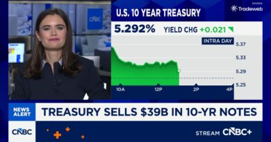10-year Treasury yield falls from 24-year high after solid bond auction eases demand fears