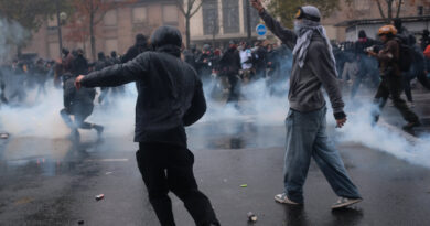 In pictures: Initially peaceful protests across France over inequality again descend into violence